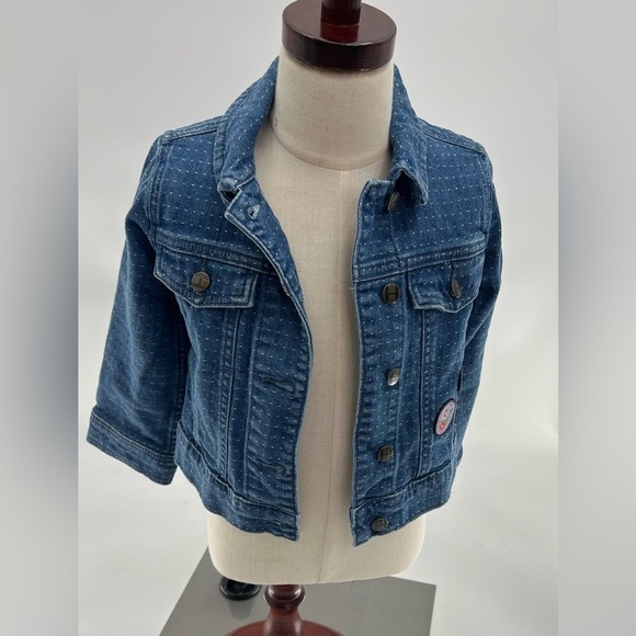 Hanna Andersson Jean Jacket with Patch Details - Size 100 (US Size 4) - Picture 1 of 8